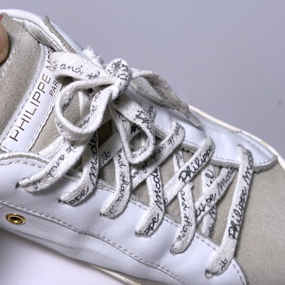 Philippe Model Distressed Leather Sneakers - Picture 11 of 16